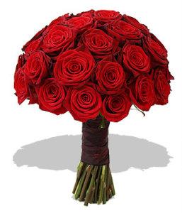Hand Tied Rose bouquet – AZAR FLRST INC/NEWPORT BEACH FLRST & GDN, Irvine CA