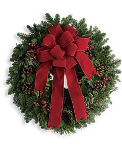 Classic Holiday Wreath – AZAR FLRST INC/NEWPORT BEACH FLRST & GDN, Irvine CA