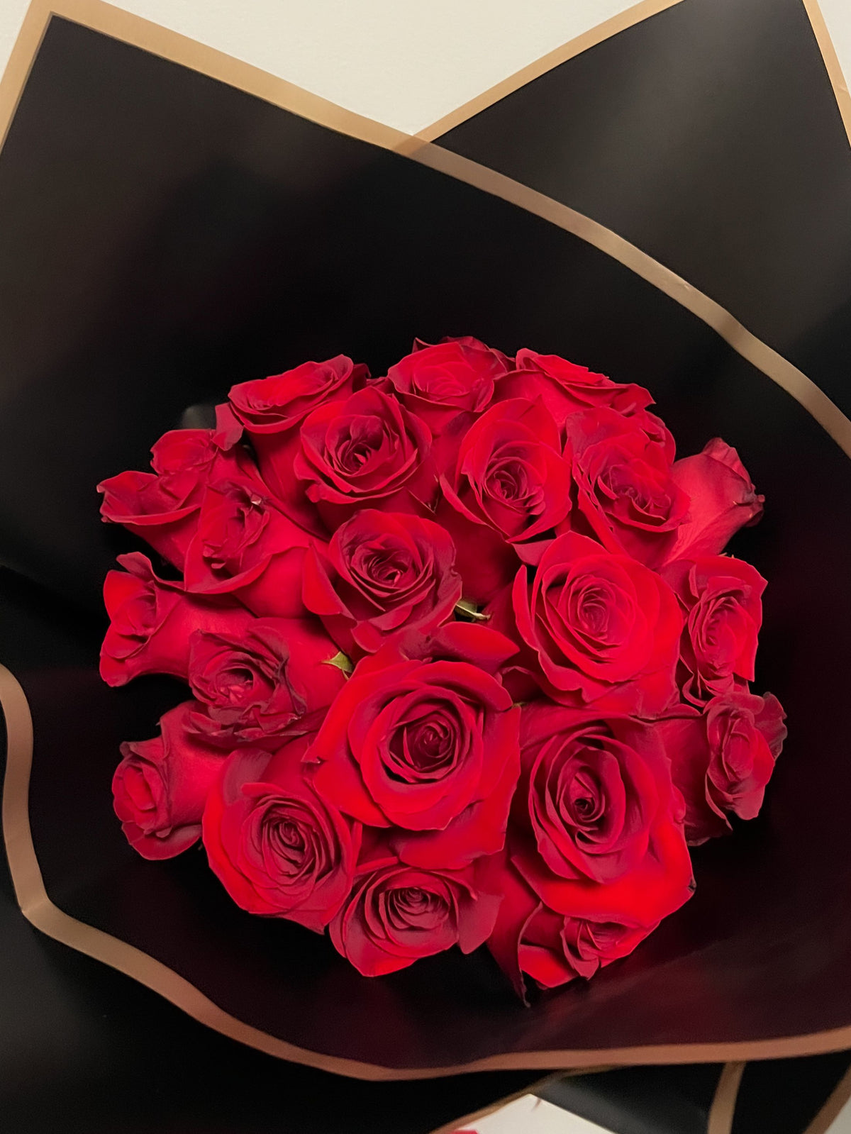 Noir Elegance – Luxury Hand-Tied Rose Bouquet – AZAR FLRST INC/NEWPORT BEACH FLRST & GDN, Irvine CA