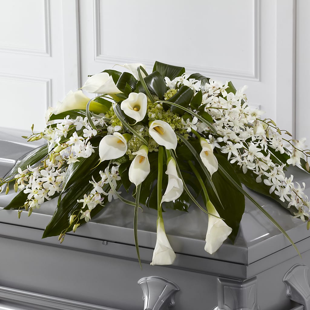 Angel Wings Casket Spray – AZAR FLRST INC/NEWPORT BEACH FLRST & GDN, Irvine CA
