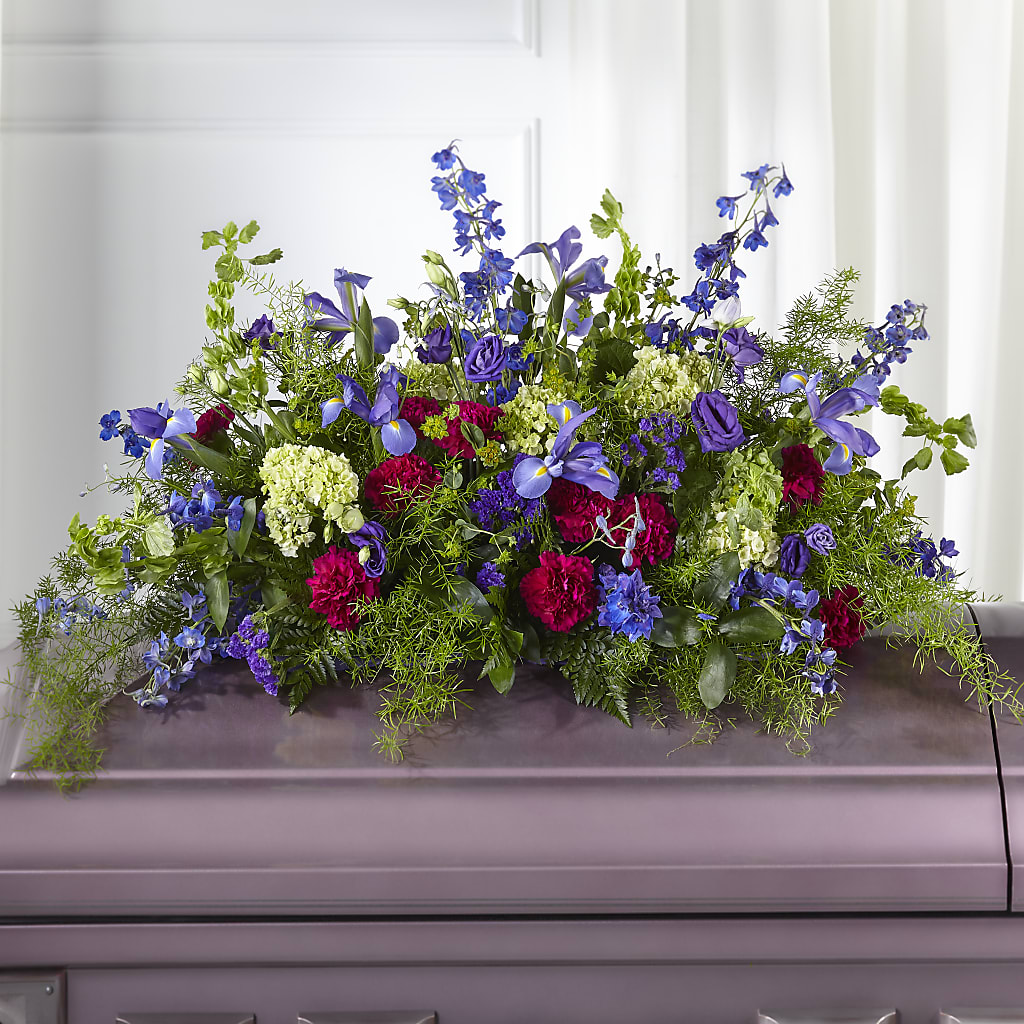 Always Treasured Casket Spray – AZAR FLRST INC/NEWPORT BEACH FLRST & GDN, Irvine CA