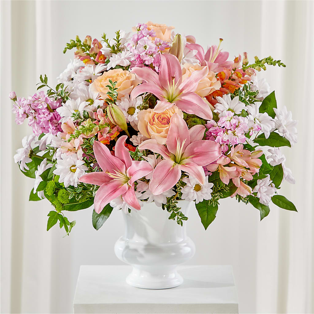 Heartfelt Gesture Urn Arrangement – AZAR FLRST INC/NEWPORT BEACH FLRST & GDN, Irvine CA