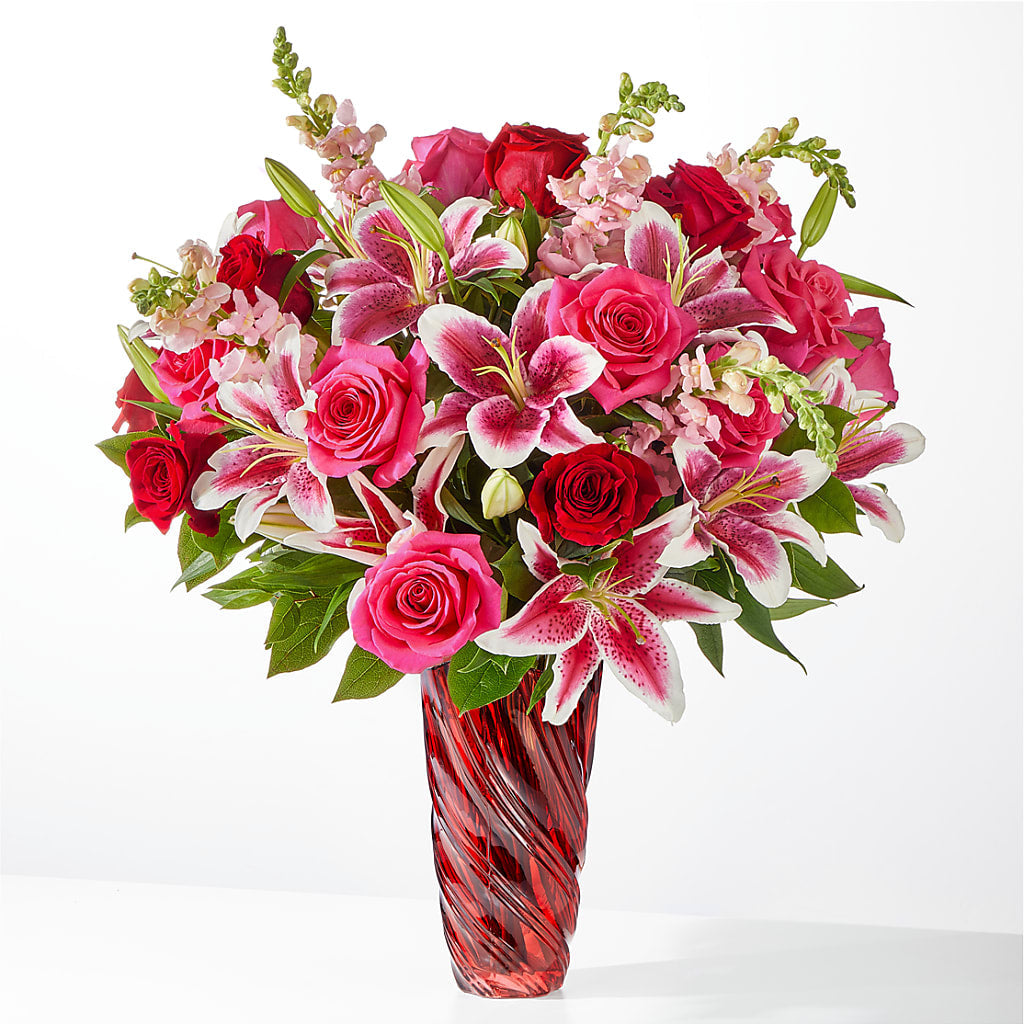 Always You Bouquet with Luxe Swirl Vase – AZAR FLRST INC/NEWPORT BEACH FLRST & GDN, Irvine CA