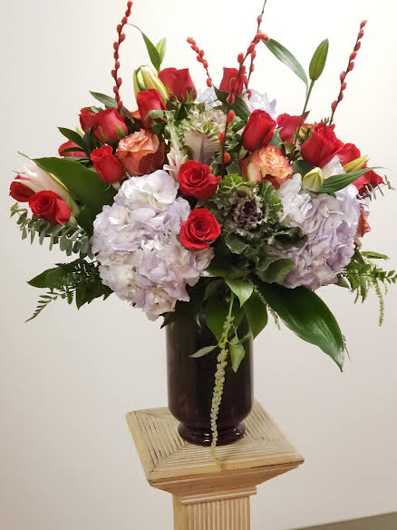 Violet & Red Romance – Luxury Valentine’s Bouquet