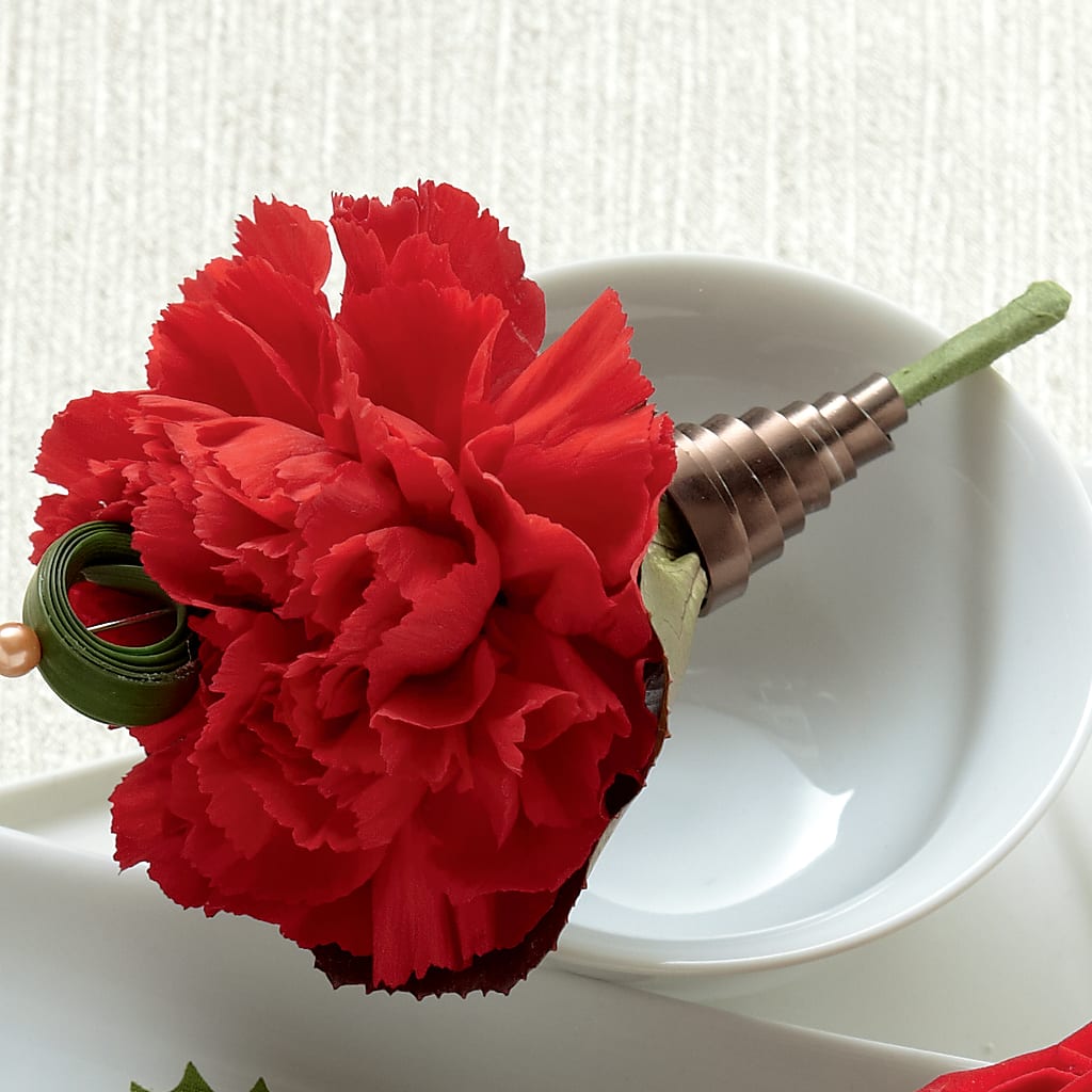 Red Carnation Boutonniere – AZAR FLRST INC/NEWPORT BEACH FLRST & GDN, Irvine CA
