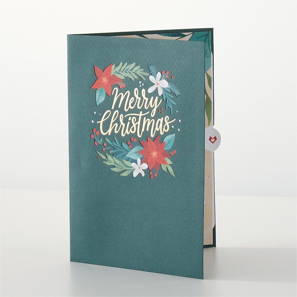 Happiest Holidays Poinsettia and Lovepop Card – AZAR FLRST INC/NEWPORT BEACH FLRST & GDN, Irvine CA