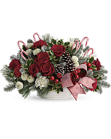 Candy Cane Winter Wishes Bouquet