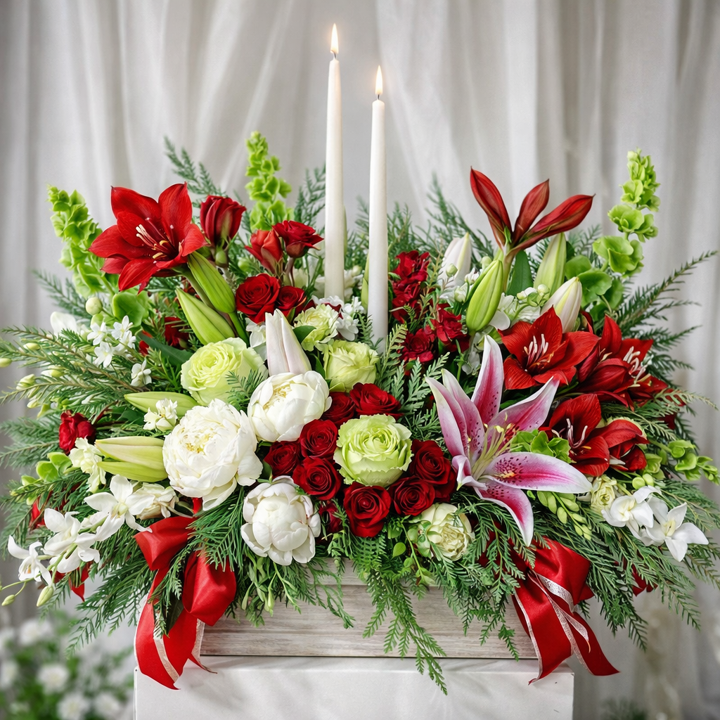 Crimson Noël Luxe Centerpiece