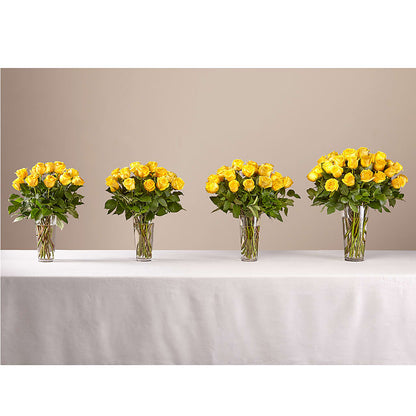 Long Stem Yellow Rose Bouquet – AZAR FLRST INC/NEWPORT BEACH FLRST & GDN, Irvine CA
