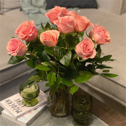 Long Stem Pink Rose Bouquet – AZAR FLRST INC/NEWPORT BEACH FLRST & GDN, Irvine CA