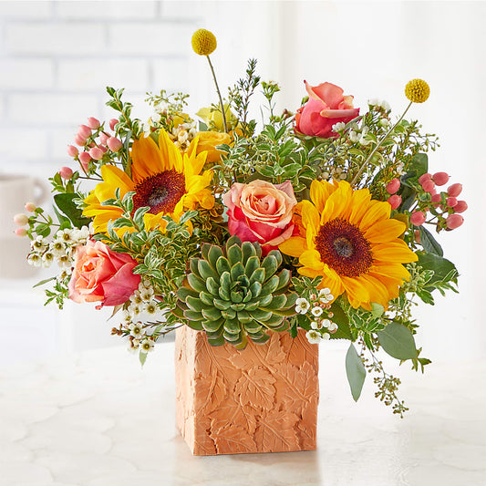 Sunflower Season Bouquet – AZAR FLRST INC/NEWPORT BEACH FLRST & GDN, Irvine CA