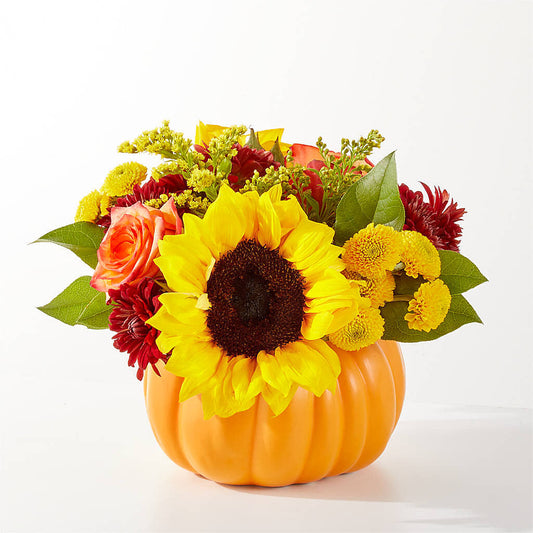 Golden Gourd Pumpkin Bouquet – AZAR FLRST INC/NEWPORT BEACH FLRST & GDN, Irvine CA