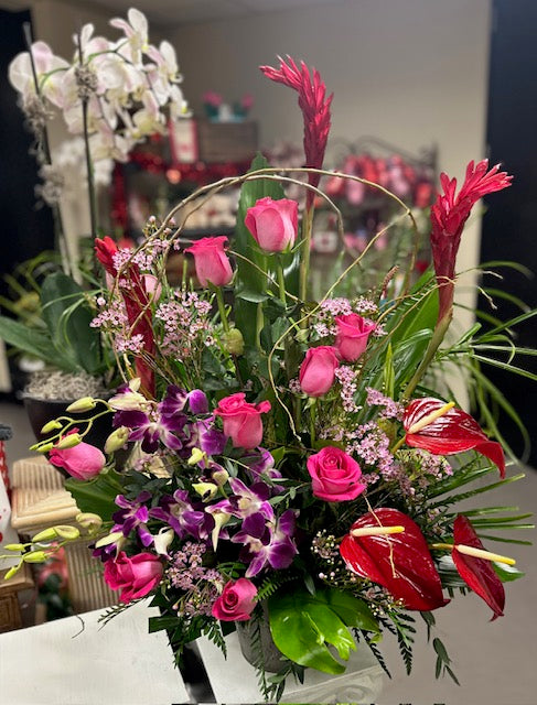 Island of Desire – A Tropical Valentine’s Bouquet