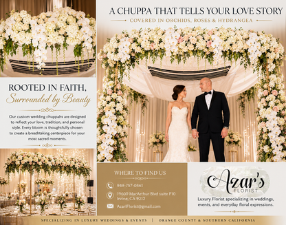 Luxury Wedding Chuppah – AZAR FLRST INC/NEWPORT BEACH FLRST & GDN, Irvine CA