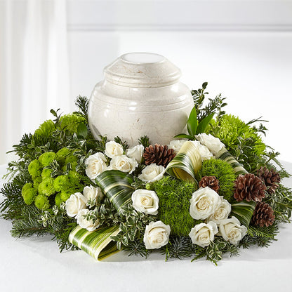 Precious Evergreen Cremation Adornment – AZAR FLRST INC/NEWPORT BEACH FLRST & GDN, Irvine CA
