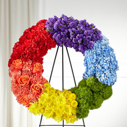 Circle of Love Wreath – AZAR FLRST INC/NEWPORT BEACH FLRST & GDN, Irvine CA