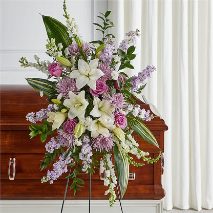 Grateful Hearts Standing Spray – AZAR FLRST INC/NEWPORT BEACH FLRST & GDN, Irvine CA