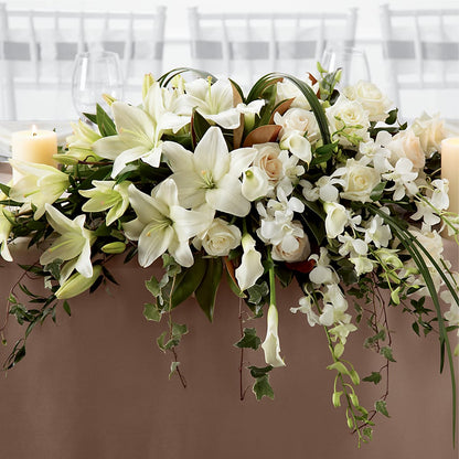 White Linen Arrangement – AZAR FLRST INC/NEWPORT BEACH FLRST & GDN, Irvine CA
