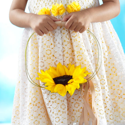 Sweet Sunshine Flower Girl Bouquet – AZAR FLRST INC/NEWPORT BEACH FLRST & GDN, Irvine CA