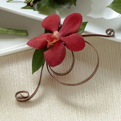 Red Mokara Boutonniere – AZAR FLRST INC/NEWPORT BEACH FLRST & GDN, Irvine CA